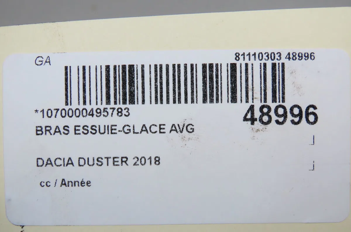 Bras essuie-glace avant gauche Dacia DUSTER (HM_) 1.2 tce 125 (hmma) (2017) occasion