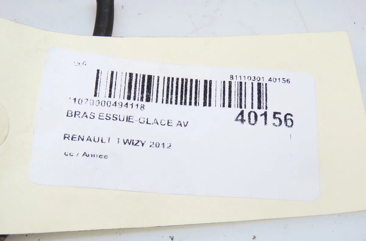 Bras essuie-glace avant RENAULT TWIZY 2012 occasion