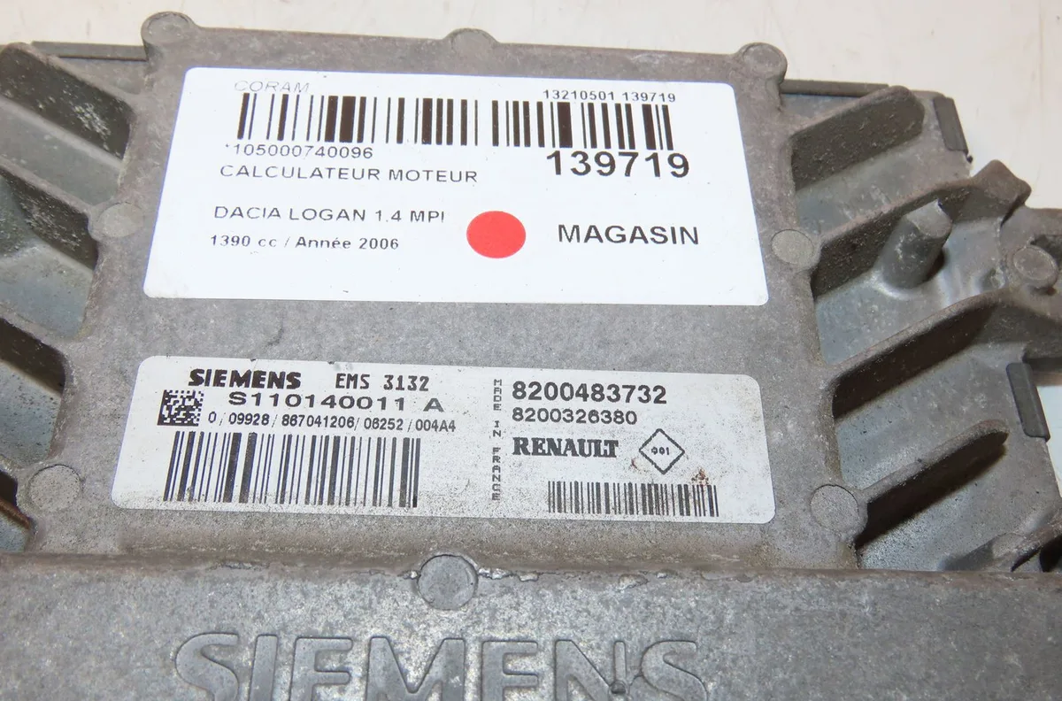 Calculateur moteur Dacia LOGAN (LS_) 1.4 (lsoa, lsoc, lsoe, lsog) (2004) occasion