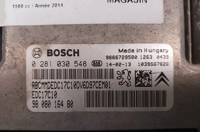 Calculateur moteur Peugeot 2008 I (CU_) 1.6 hdi (2013) occasion