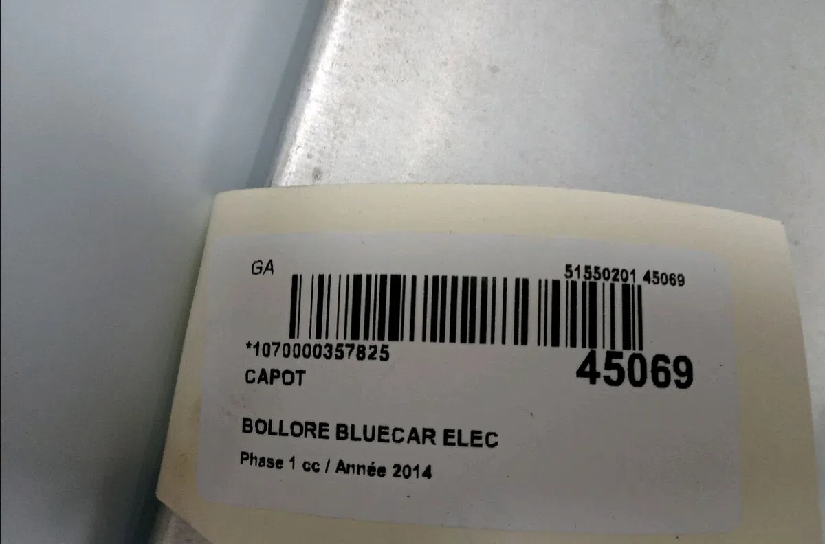 Capot Bluecar BLUEUTILITY Ev50 (2011) 3 portes occasion