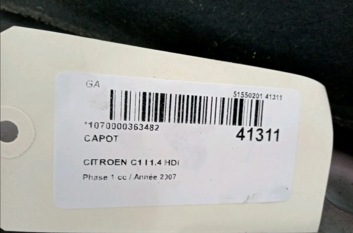 Capot CITROEN C1 I 2007 occasion