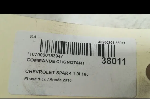 Commande clignotant Chevrolet SPARK (M300) 1.0 (2010) 5 portes occasion
