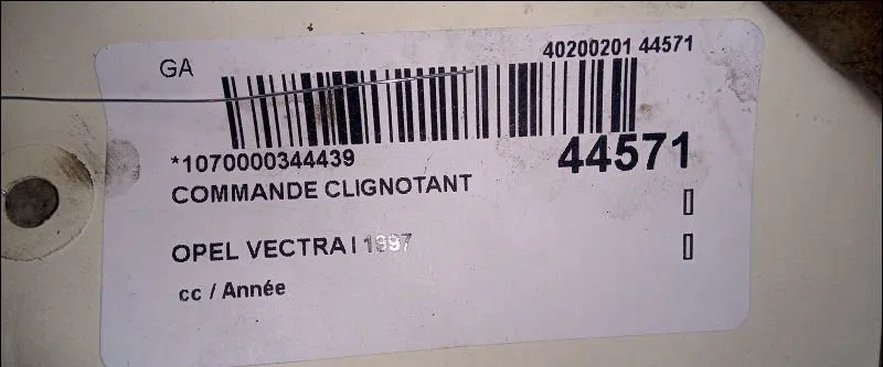 Commande clignotant Opel VECTRA B 3-5 portes (J96) 2.0 i 16v (f68) (1995-2000) occasion