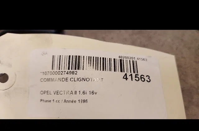 Commande clignotant Opel VECTRA B (J96) 1.6 i 16v (f19) (1995-2002) occasion