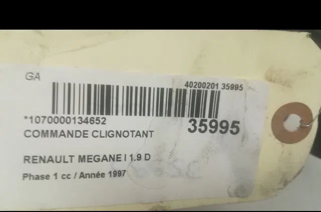 Commande clignotant Renault MEGANE Scenic (JA0-1_) 1.9 dt (ja0k, ja0y) (1997-1999) occasion