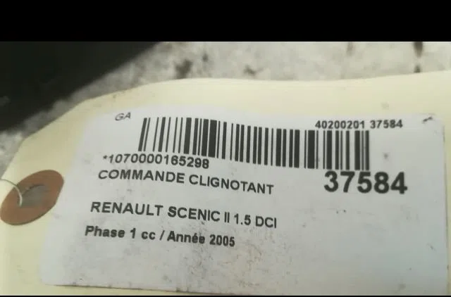 Commande clignotant Renault SCÉNIC II (JM0-1_) 1.5 dci (jm0f) (2003-2006) 5 portes occasion