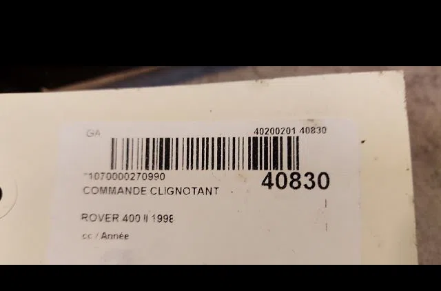 Commande clignotant Rover 400 II (RT) 414 si (1995-2000) occasion