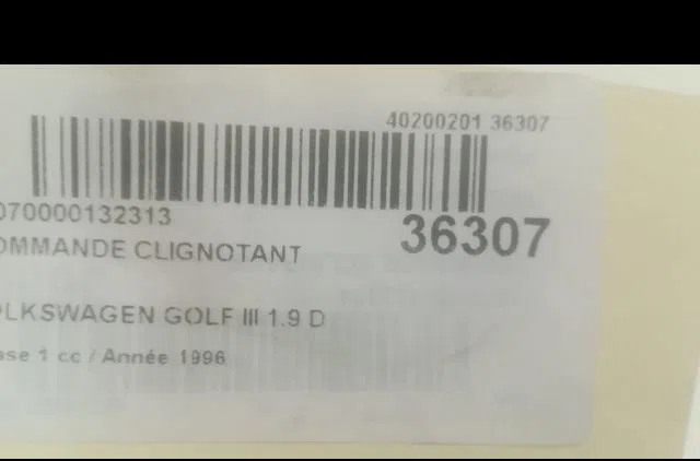 Commande clignotant Volkswagen GOLF III (1H1) 1.9 d (1991-1997) occasion
