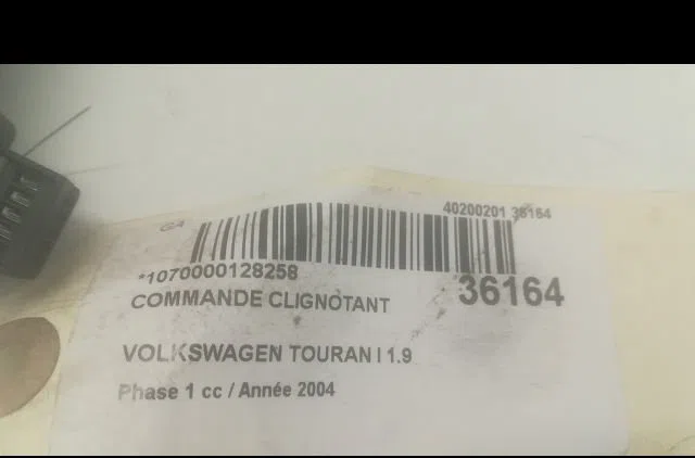 Commande clignotant Volkswagen TOURAN (1T1, 1T2) 1.9 tdi (2003-2004) occasion