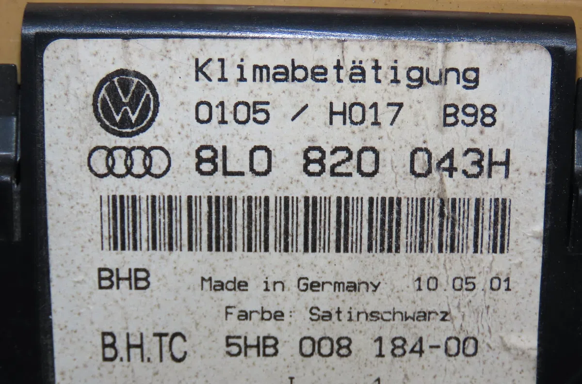 Commande de chauffage Audi A3 (8L1) 1.9 tdi (1996-2001) occasion