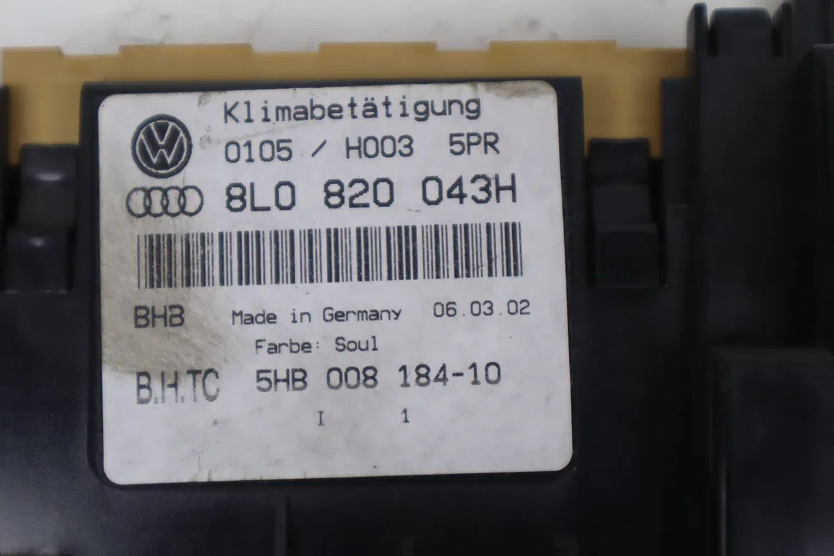 Commande de chauffage Audi A3 (8L1) 1.9 tdi (1996-2001) occasion