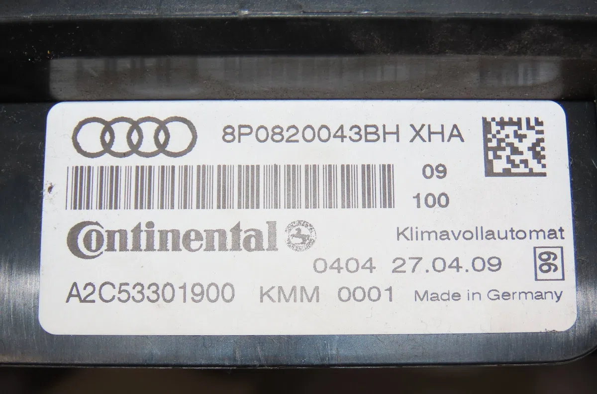 Commande de chauffage Audi A3 (8P1) 1.9 tdi (2003-2010) 3 portes occasion