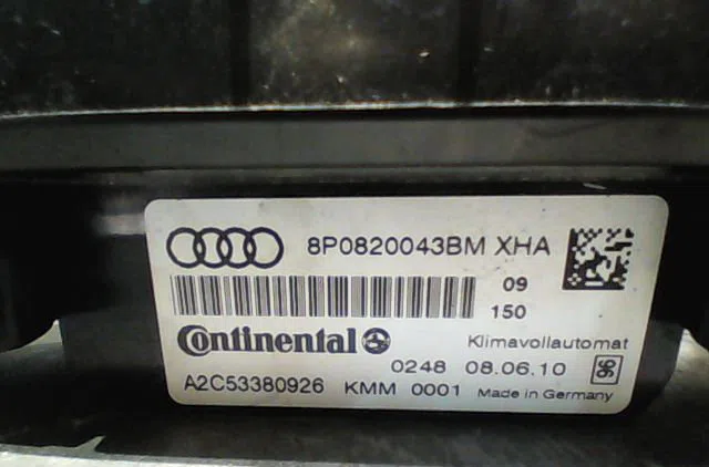 Commande de chauffage Audi A3 (8P1) 2.0 tdi 16v (2003-2012) 3 portes occasion