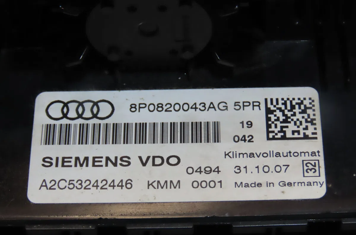 Commande de chauffage AUDI A3 occasion