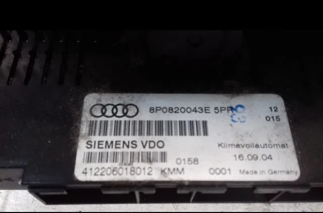 Commande de chauffage Audi A3 Sportback (8PA) 2.0 tdi 16v (2004-2013) 5 portes occasion