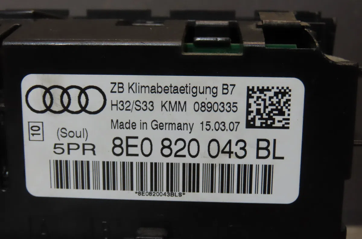 Commande de chauffage Audi A4 B7 Avant (8ED) 1.9 tdi (2004-2008) occasion