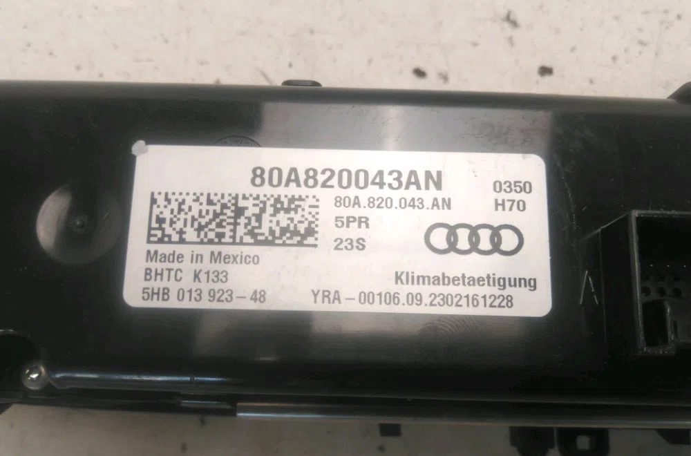 Commande de chauffage Audi Q5 Sportback (FYT) 55 tfsi e quattro (2021) occasion
