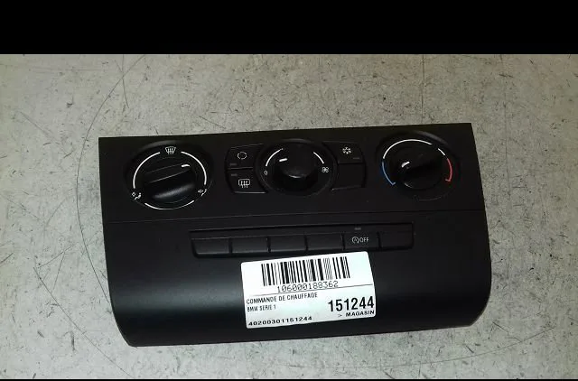 Commande de chauffage Bmw 1 (E87) 116 d (2009-2011) occasion