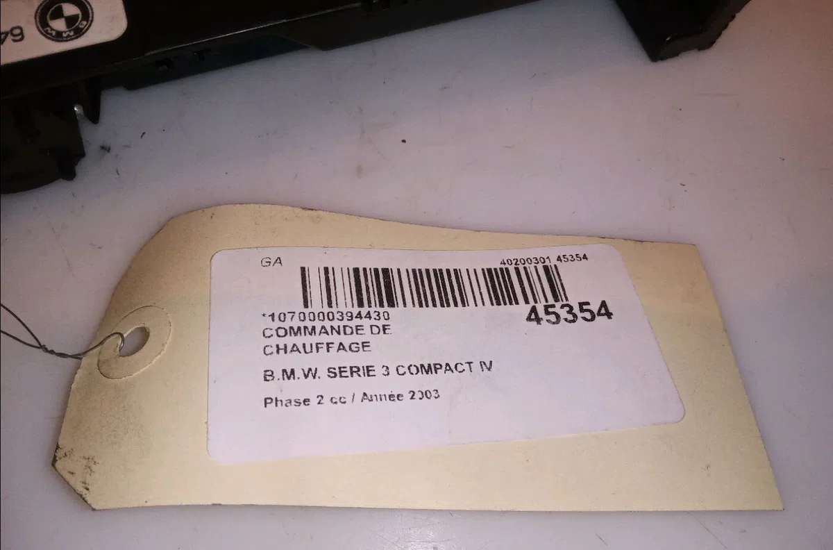 Commande de chauffage Bmw 3 Compact (E46) 320 td (2001-2005) occasion