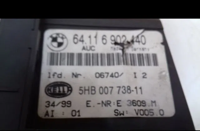 Commande de chauffage Bmw 3 Coupé (E46) 323 ci (1999-2000) occasion