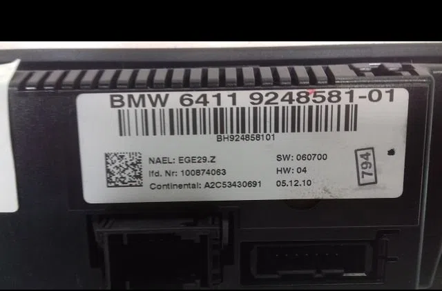 Commande de chauffage Bmw 3 (E90) 320 d (2004-2011) occasion