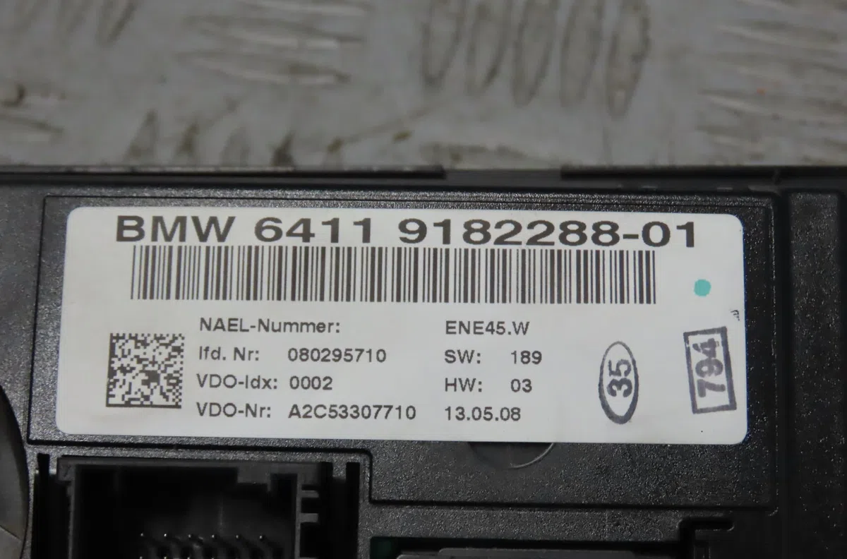 Commande de chauffage BMW SERIE 3 2008 occasion