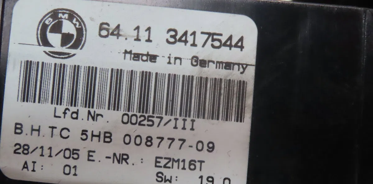 Commande de chauffage Bmw X3 (E83) 2.0 d (2004-2007) occasion