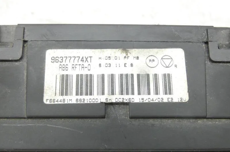 Commande de chauffage CITROEN C3 1 PHASE 1 occasion