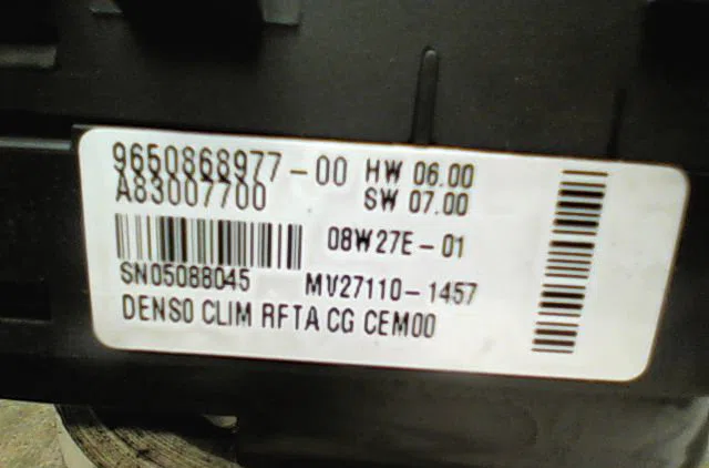 Commande de chauffage Citroën C4 GRAND PICASSO I (UA_) 1.6 hdi (2006-2011) 5 portes occasion