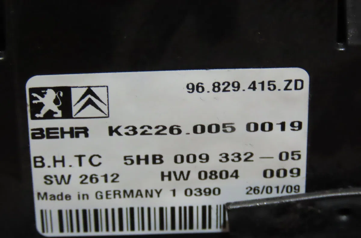 Commande de chauffage Citroën C5 III Break (RW_) 2.2 hdi (rw4hth) (2008-2011) occasion