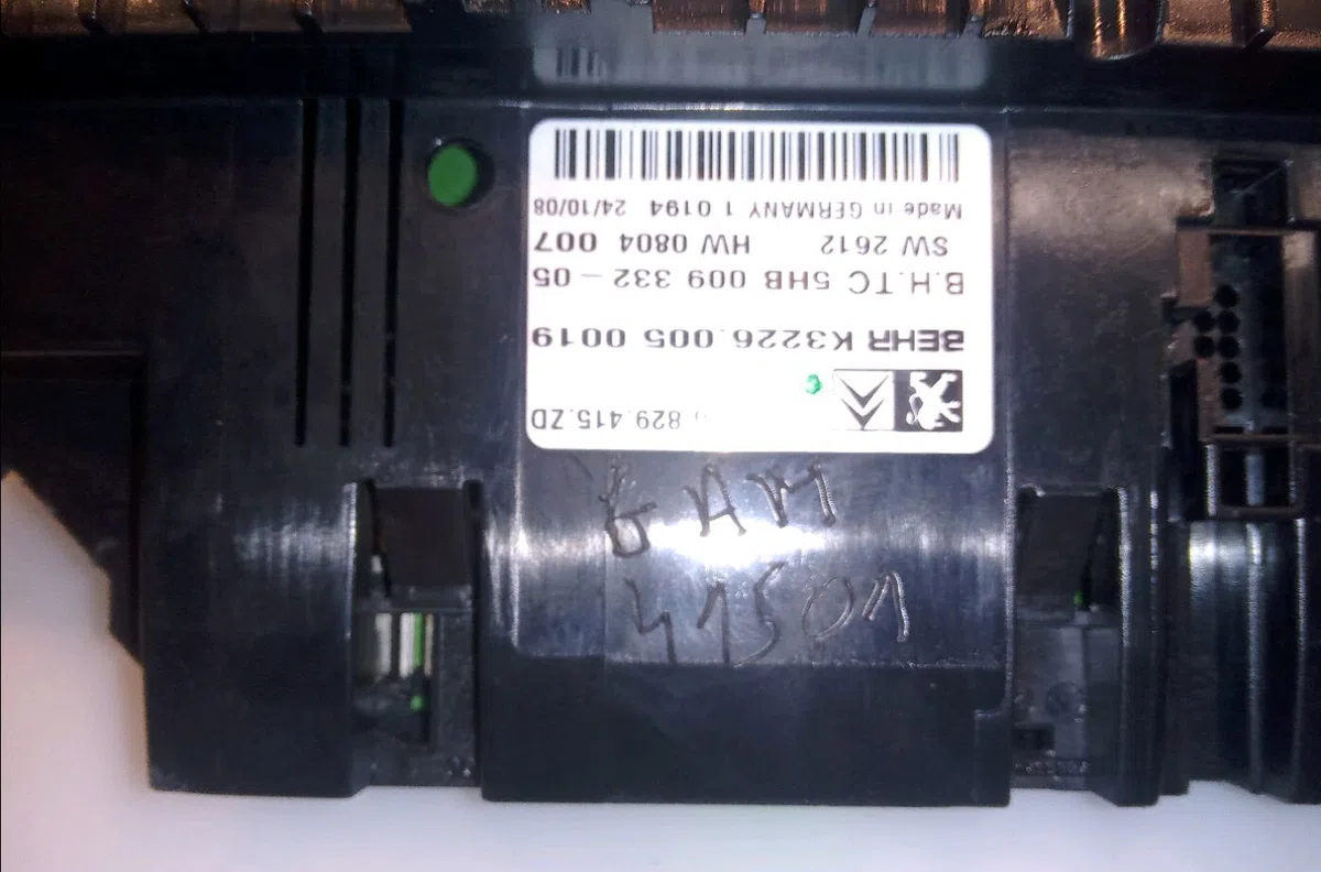 Commande de chauffage Citroen C5 III (RD_) 2.0 hdi 140 (2008) 4 portes occasion