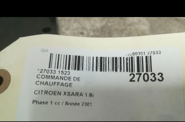 Commande de chauffage CITROEN XSARA 2001 occasion