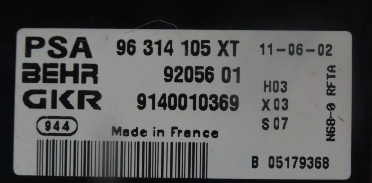 Commande de chauffage Citroën XSARA PICASSO (N68) 2.0 hdi (1999-2011) 5 portes occasion