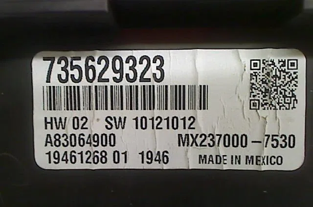 Commande de chauffage Fiat 500 (312_) 0.9 (312axm1b) (2013) occasion