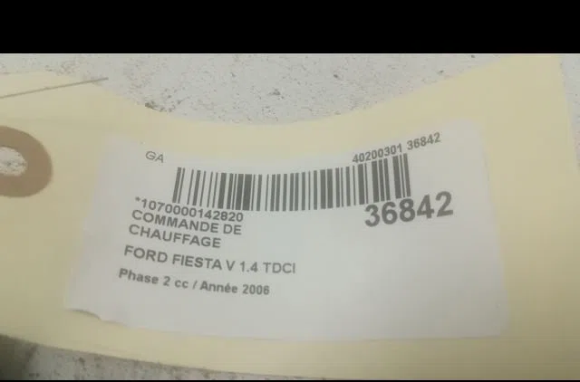 Commande de chauffage Ford FIESTA V (JH_, JD_) 1.4 tdci (2001-2008) 5 portes occasion
