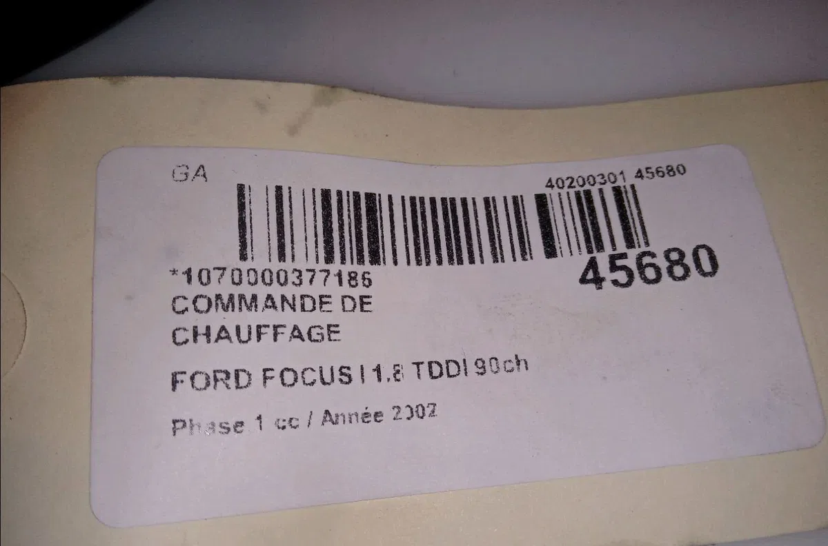 Commande de chauffage Ford FOCUS I (DAW, DBW) 1.8 turbo di - tddi (1998-2004) occasion