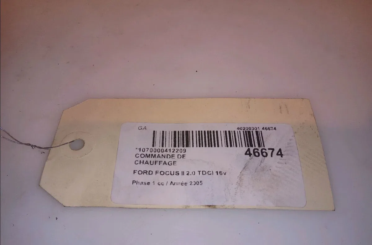 Commande de chauffage Ford FOCUS II (DA_, HCP, DP) 2.0 tdci (2004-2008) occasion