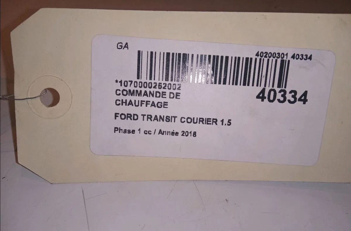 Commande de chauffage Ford TRANSIT COURIER B460 Camionnette-Monospace 1.5 tdci (2014) occasion