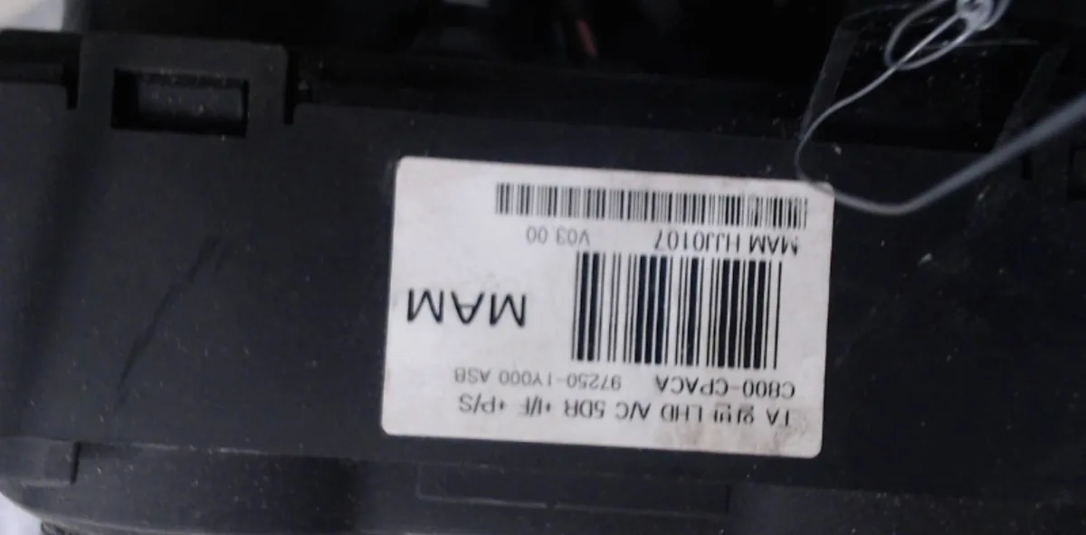 Commande de chauffage Kia PICANTO II (TA) 1.0 (2011-2017) occasion