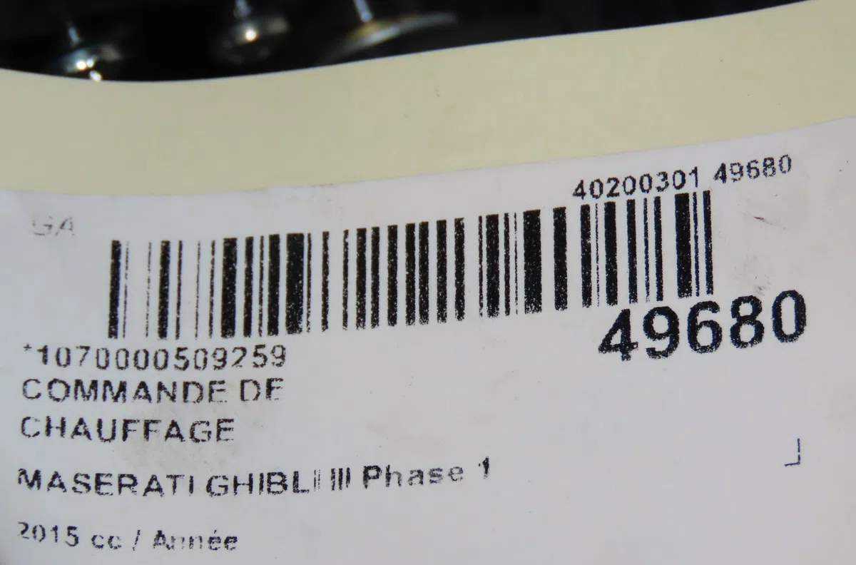 Commande de chauffage Maserati GHIBLI III (M157) 3.0 d (2013) 4 portes occasion
