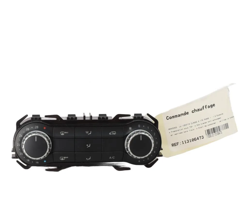 Commande de chauffage Mercedes-benz CLASSE A (W176) A 180 (176.042) (2012-2018) occasion