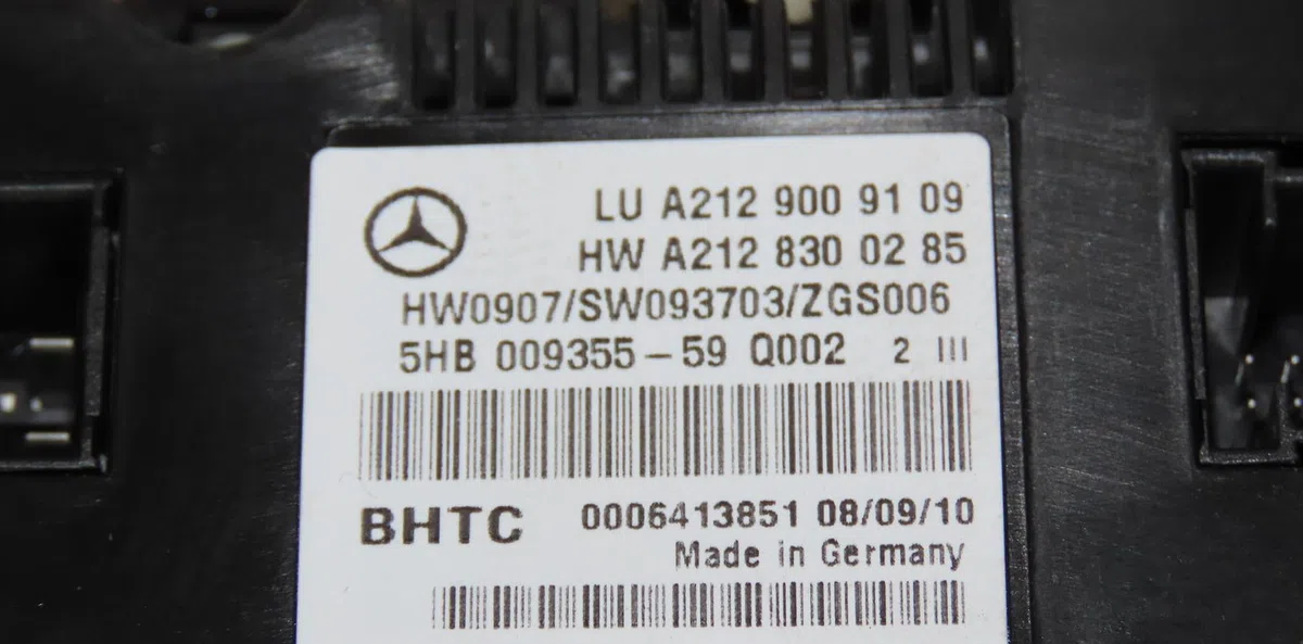 Commande de chauffage Mercedes-benz CLASSE E Coupé (C207) E 220 cdi (207.302) (2010-2014) occasion