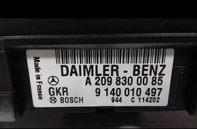 Commande de chauffage Mercedes-benz CLK (C209) Clk 200 kompressor (209.342) (2002-2009) occasion