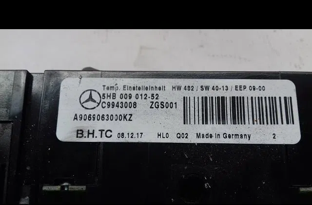 Commande de chauffage Mercedes-benz SPRINTER 3-t Camionnette (B906) 214 cdi (906.611, 906.613) (2016) occasion