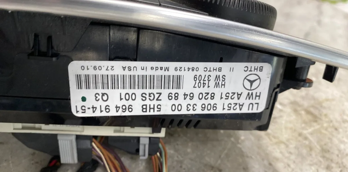 Commande de chauffage MERCEDES CLASSE M 164 PHASE 2 occasion