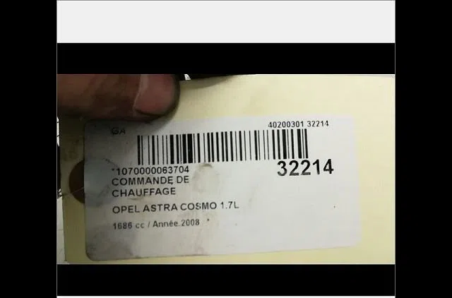 Commande de chauffage Opel ASTRA H GTC (A04) 1.7 cdti (l08) (2005-2010) 3 portes occasion
