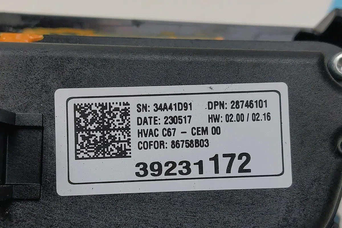 Commande de chauffage Opel CORSA F 1.2 (68) (2019) occasion