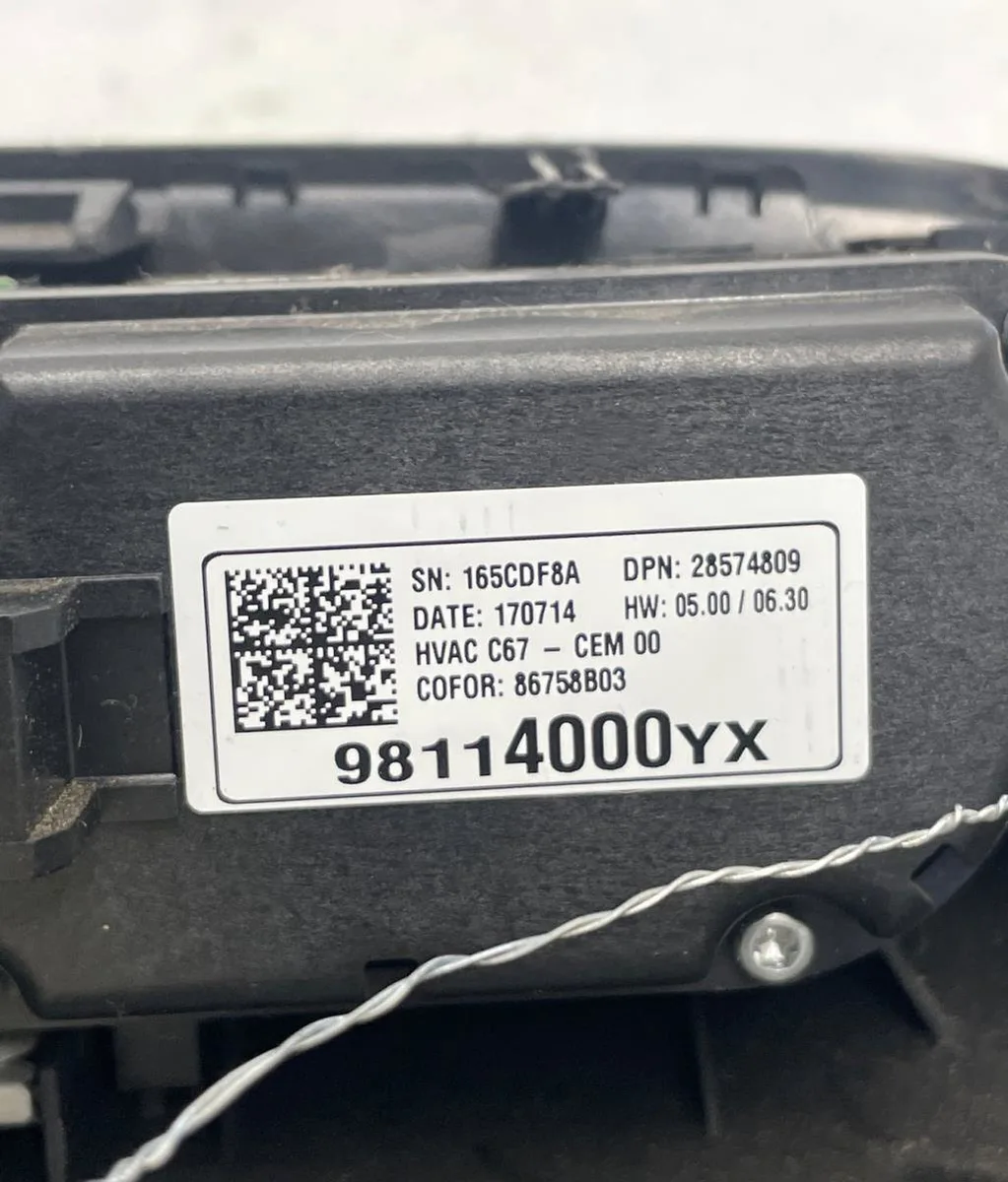 Commande de chauffage OPEL CROSSLAND X PHASE 1 occasion