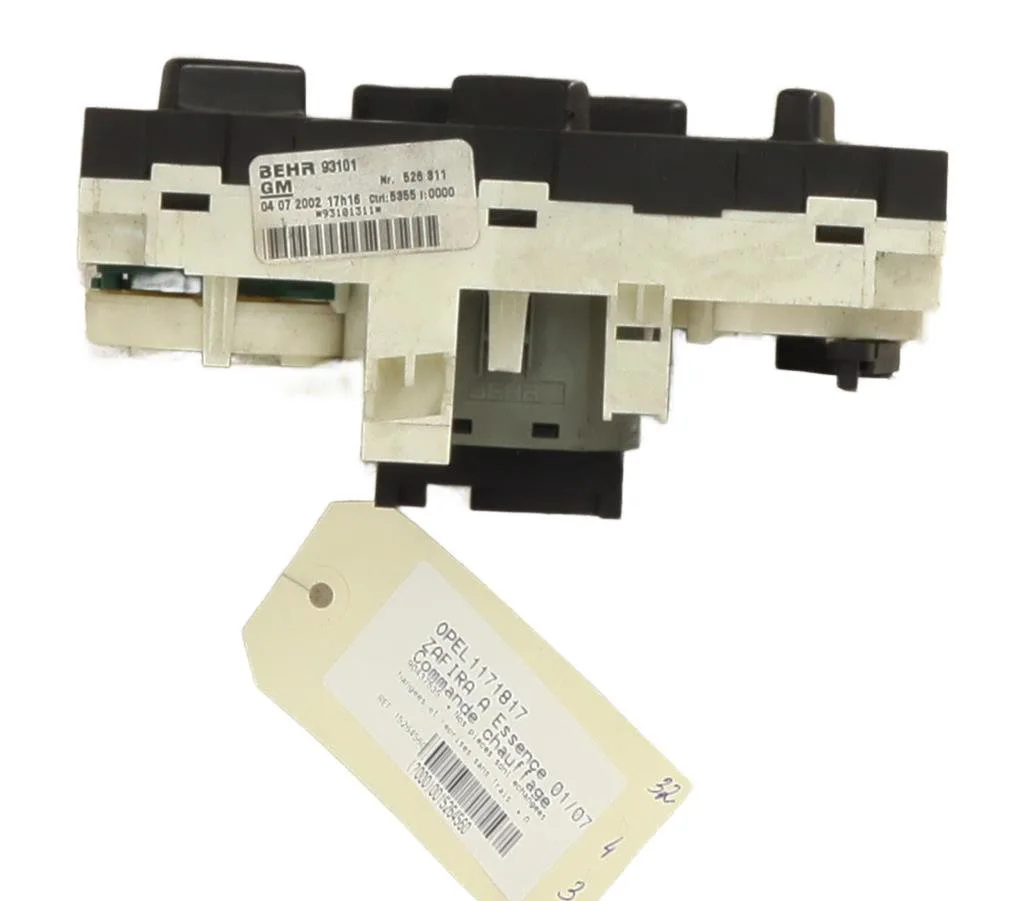 Commande de chauffage Opel ZAFIRA A Monospace (T98) 1.8 16v (f75) (1999-2000) occasion